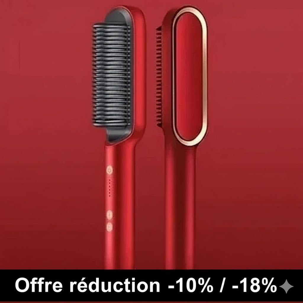 Peigne lissant à ions négatifs