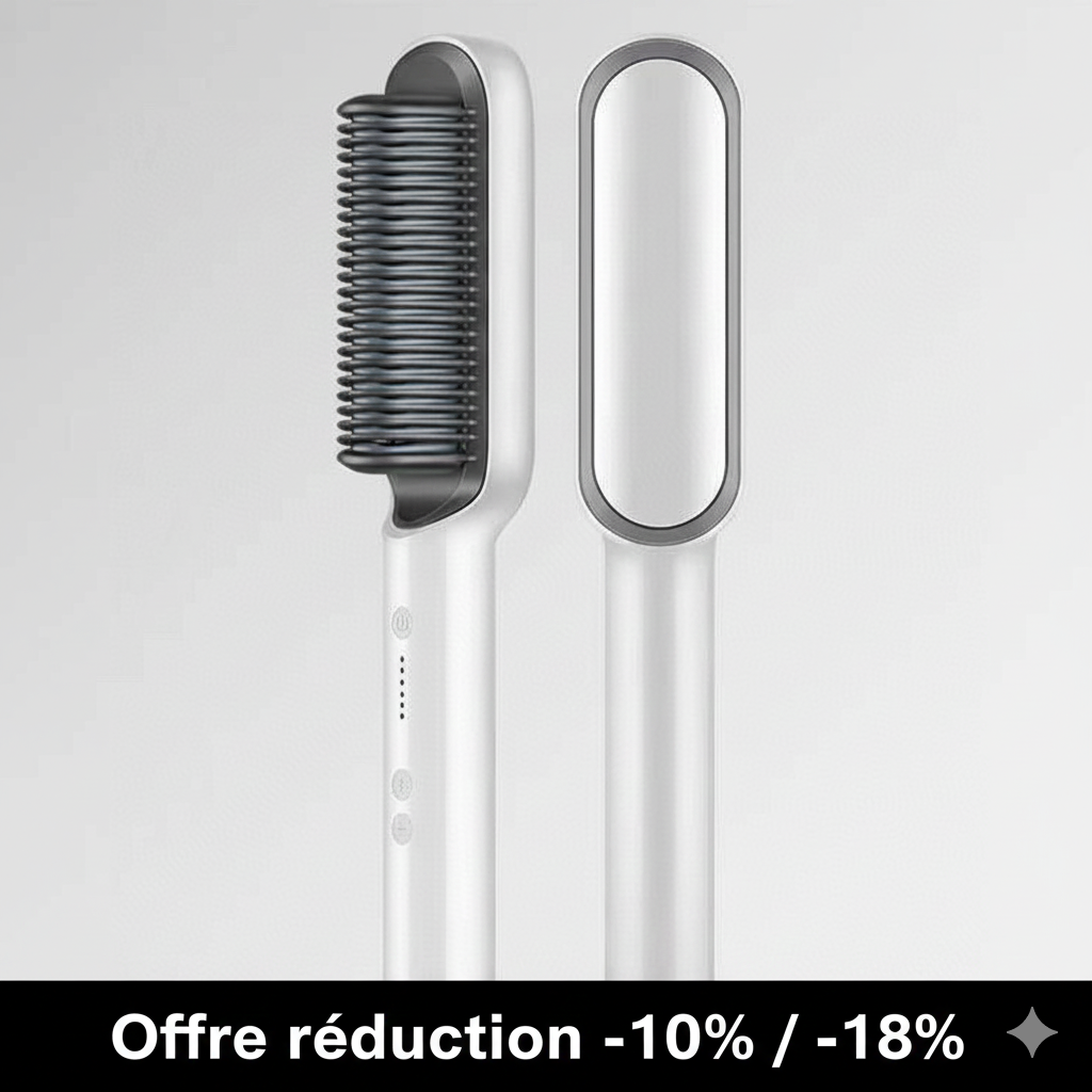 Peigne lissant à ions négatifs